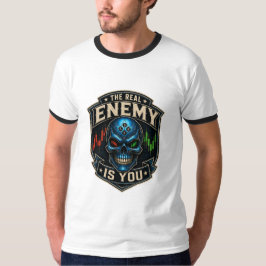 Den verkliga fienden är du Trader Psykologi Skalle T Shirt
