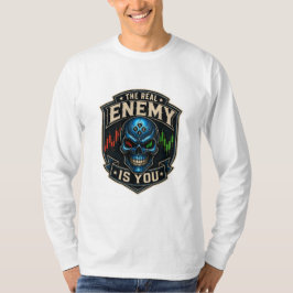 Den verkliga fienden är du Trader Psykologi Skalle T Shirt