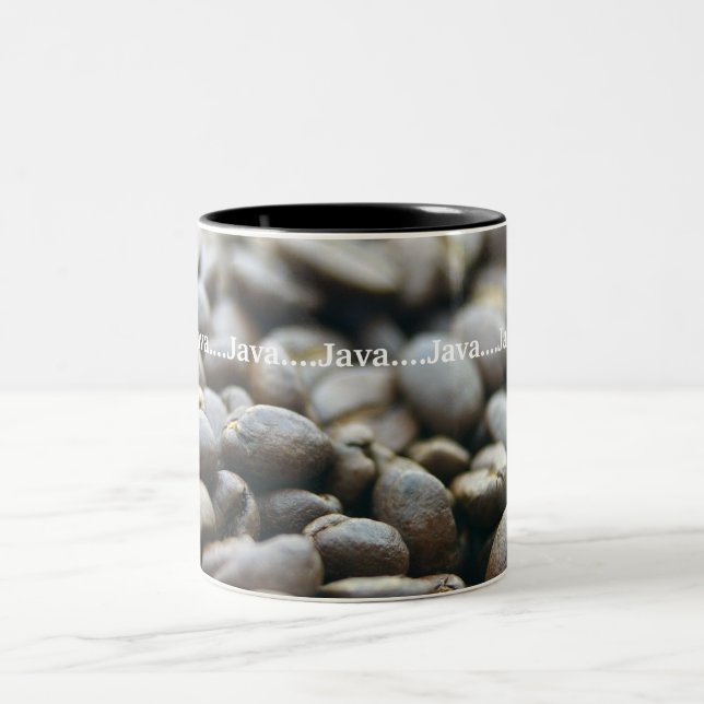 Den verkliga kaffemuggen Två-Tonad mugg (Center)