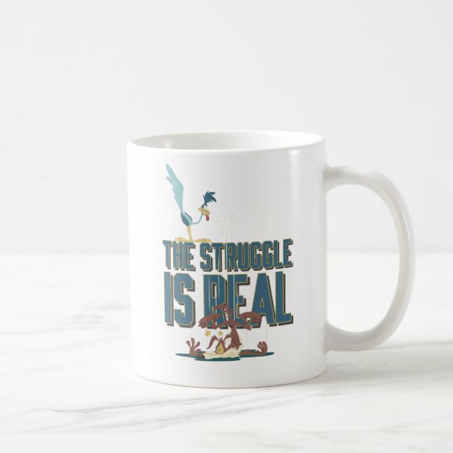 Den verkliga kampen ROAD RUNNER™ & Wile E. Coyote Kaffemugg (Höger)