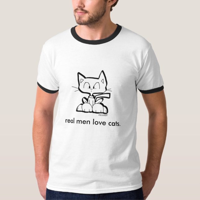 DEN VERKLIGA MANAR ÄLSKAR KATTringerutslagsplatsen Tee Shirt (Framsida)