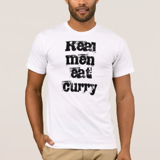Den verkliga manar äter currytshirten t-shirt