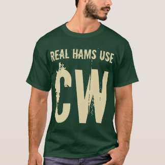 Den verkliga manar för skinkaanvändaCW radiosände Tee Shirt