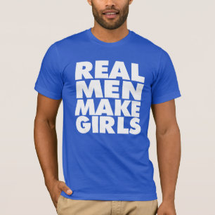 Den verkliga manar gör flickor den roliga pappan t-shirt