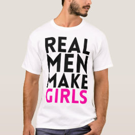 Den verkliga manar gör flickor tee shirt