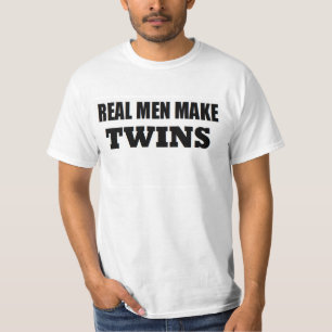 DEN VERKLIGA MANAR GÖR TWILLINGAR BABYPAPPANY TEE SHIRT