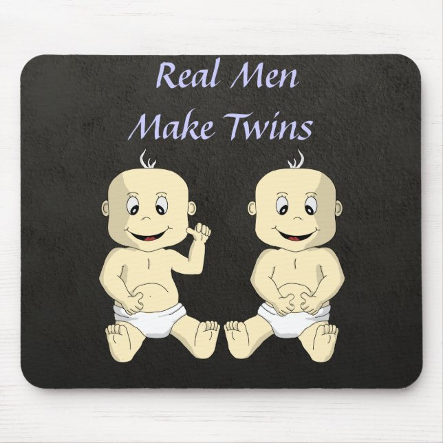 Den verkliga manar gör twillingar Mousepad Musmatta (Framsidan)