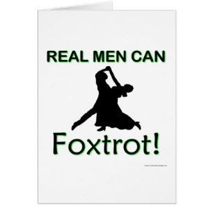 Den verkliga manar kan Foxtrot Hälsningskort