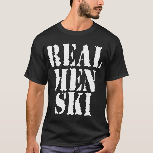 Den verkliga manar skidar t shirt (Framsida)
