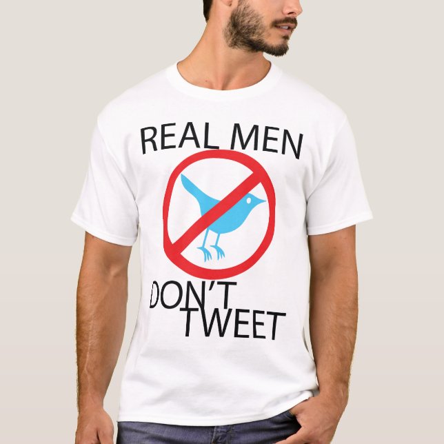DEN VERKLIGA MANAR TWEET INTE T SHIRT (Framsida)