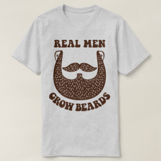 Den verkliga manar växer T-tröja för ansikts- hår T-shirt