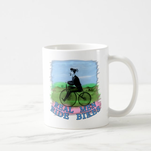 Den verkliga manarritten cyklar produkter kaffemugg (Höger)