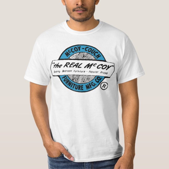 "Den verkliga McCoyen" (McCoy - soffan MFG. CO.) Tee (Framsida)