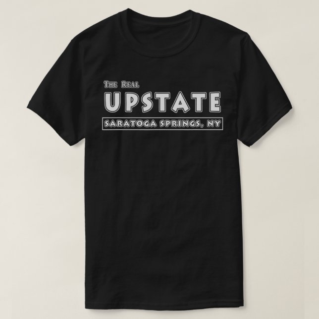 Den verkliga omställningen av Saratoga Vår NY New  T Shirt (Design framsida)