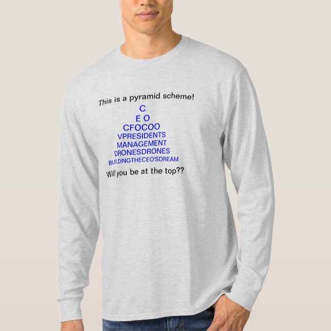 Den verkliga pyramidintrigen tee shirt (Framsida)