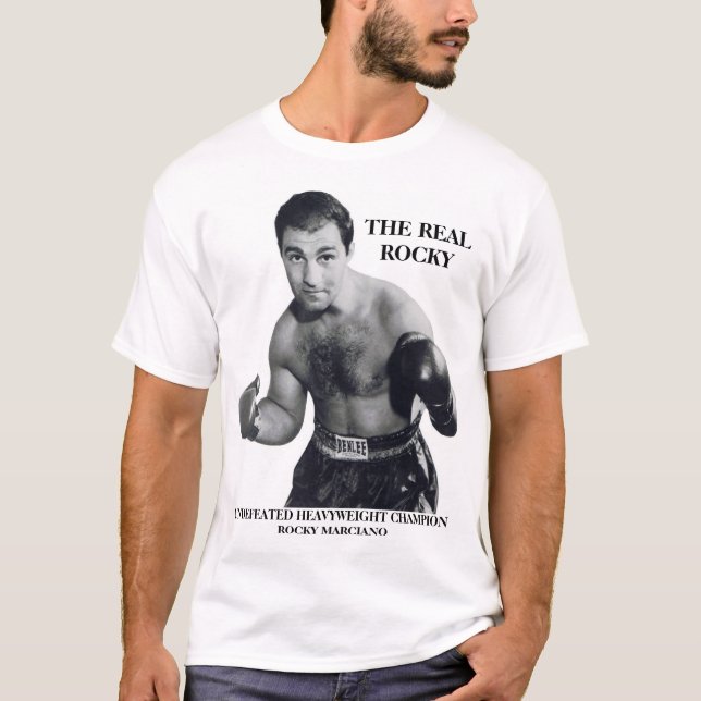 Den VERKLIGA STENIGA T-tröja "för STENIG MARCIANO" T Shirt (Framsida)