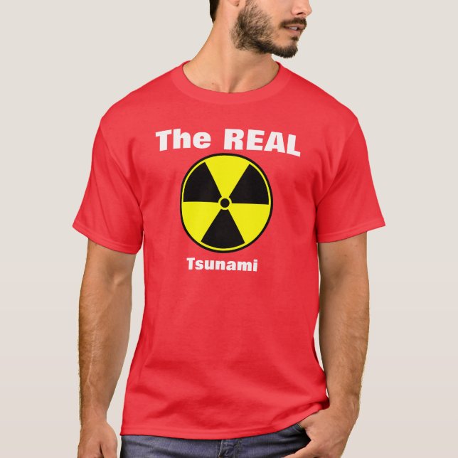 Den verkliga tsunamin t-shirt (Framsida)