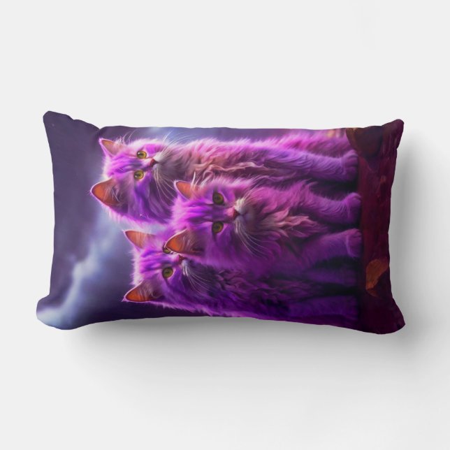  Den vertikala komfortrevolutionen: Katt  Lumbarkudde (Framsida)