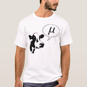 Den vetenskapliga kon går Mu Tee Shirt