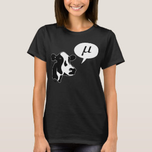 Den vetenskapliga kon går Mu Tee Shirt