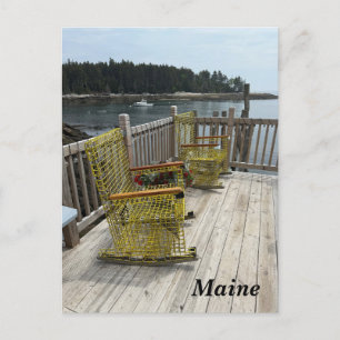Den vetenskapliga synen från Maine kusten Helg Vykort