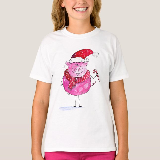 Den vidriga julen Gris T Shirt (Framsida)