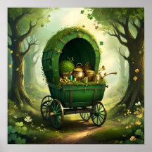 Den vidriga St. Patrick-Day-vagnen. St. Pattys dag