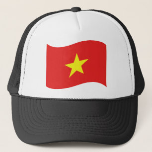Den Vietnam flagga vinkar Keps