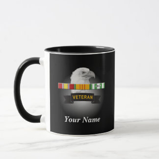 Den Vietnam veteranpersonligen utrustar Mugg