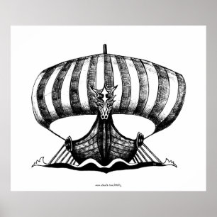 Den Viking frakten skrivar affischen för Poster