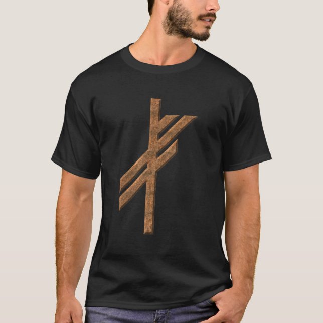 Den Viking runan - tur - rosta T-shirt (Framsida)
