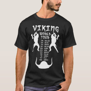 Den Viking världen turnerar skjortan beklär Tee Shirt