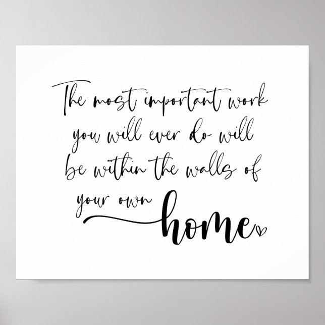 Den viktigaste arbetsinstruktionen poster (Framsidan)