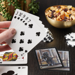 Den vilda hästmålningen av Alfred Fox Casinokort