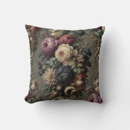Den viltade Vigil - den gotiska Blommigten Pillow Kudde
