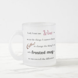 Den vin-/kaffeSerenitybönen - frostad mugg