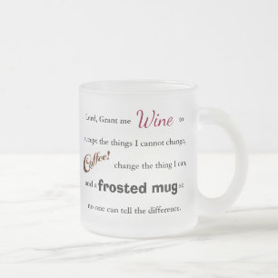 Den vin-/kaffeSerenitybönen - frostad mugg