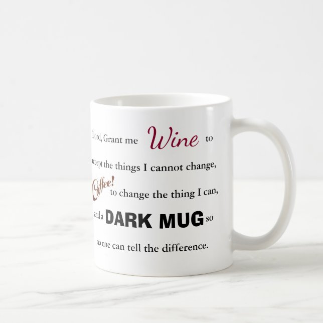 Den vin-/kaffeSerenitybönen - mugg (Höger)