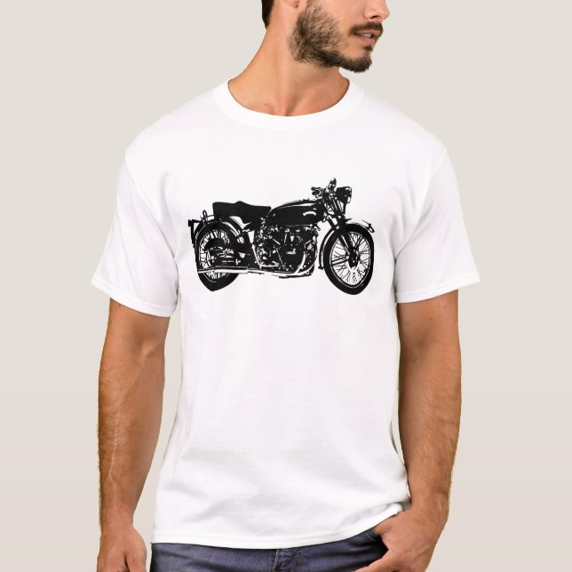 Den Vincent svarten skuggar T-shirt (Framsida)