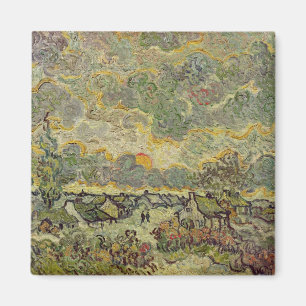 Den Vincent Van Gogh hösten landskap, 1890 Magnet
