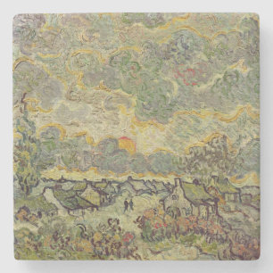 Den Vincent Van Gogh hösten landskap, 1890 Underlägg Sten