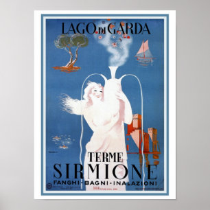Den vintage20-talSirmione italienare reser Poster