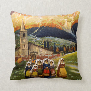 Den vintageAbruzzo italien reser Kudde