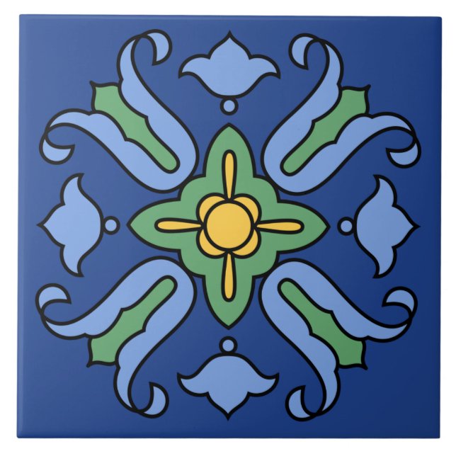 Den vintageCatalina ön belägger med tegel design Kakelplatta (Framsidan)
