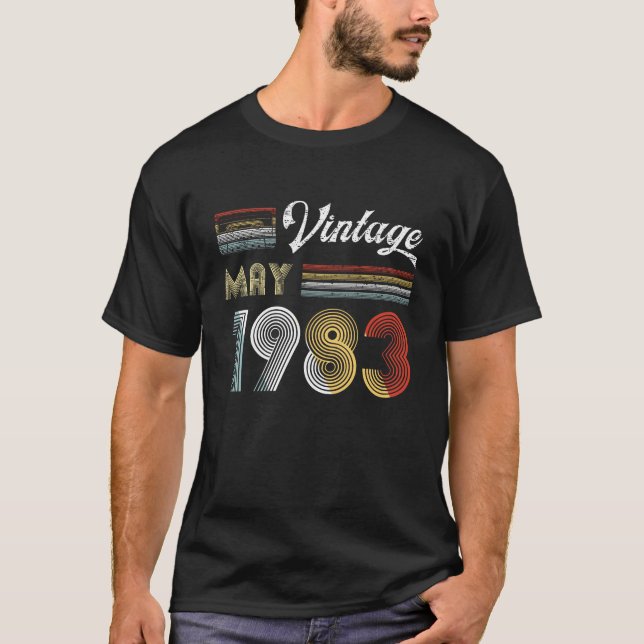 Den vintagemajkassetten 1983 tejpar t shirt (Framsida)