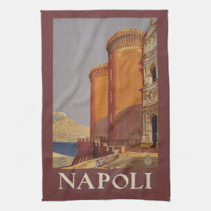 Den vintageNapoli Naples italien räcker handduken Kökshandduk