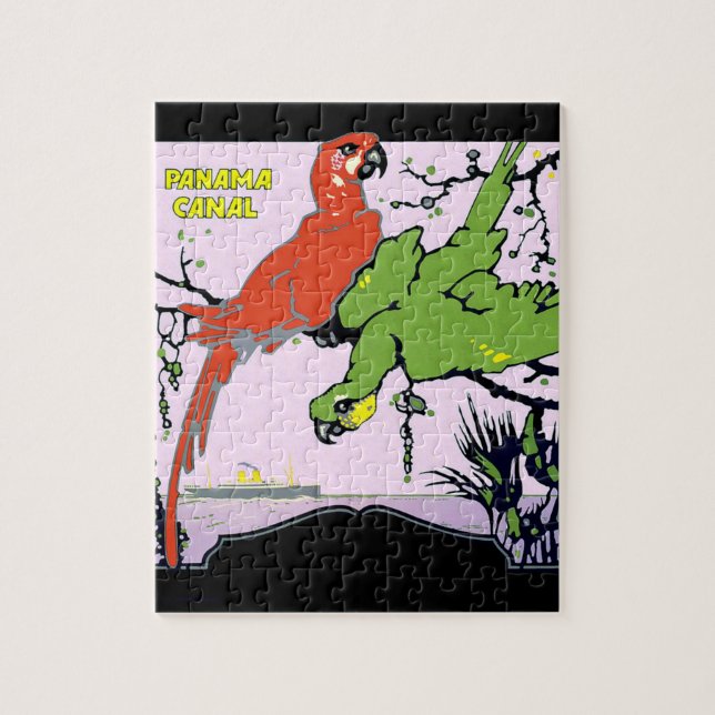 Den vintagePanama kanalen reser Pussel (Vertikal)