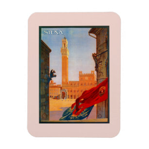 Den vintageSiena italienare reser advertizing Magnet