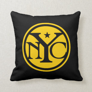 Den vintagestilNew York logotypen kudder Kudde