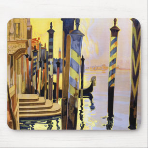 Den vintageVenedig italien reser Mousepad Musmatta